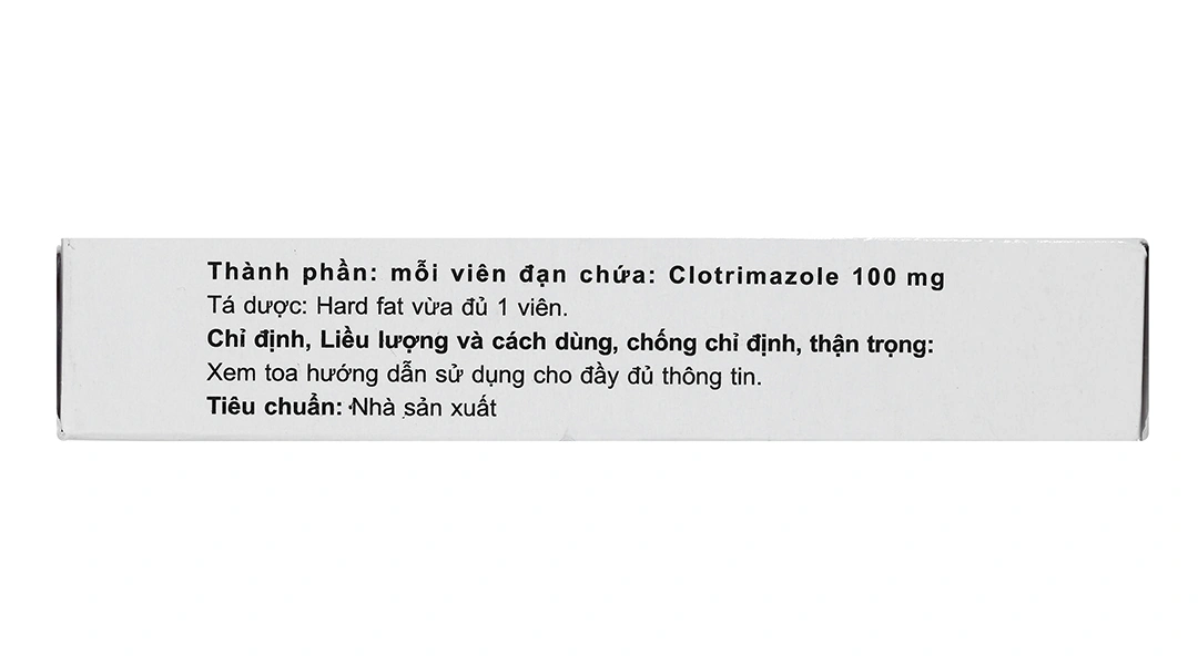 Viên đặt âm đạo Genbay 100mg trị nhiễm khuẩn, nấm âm đạo (2 vỉ x 6 viên) - 5
