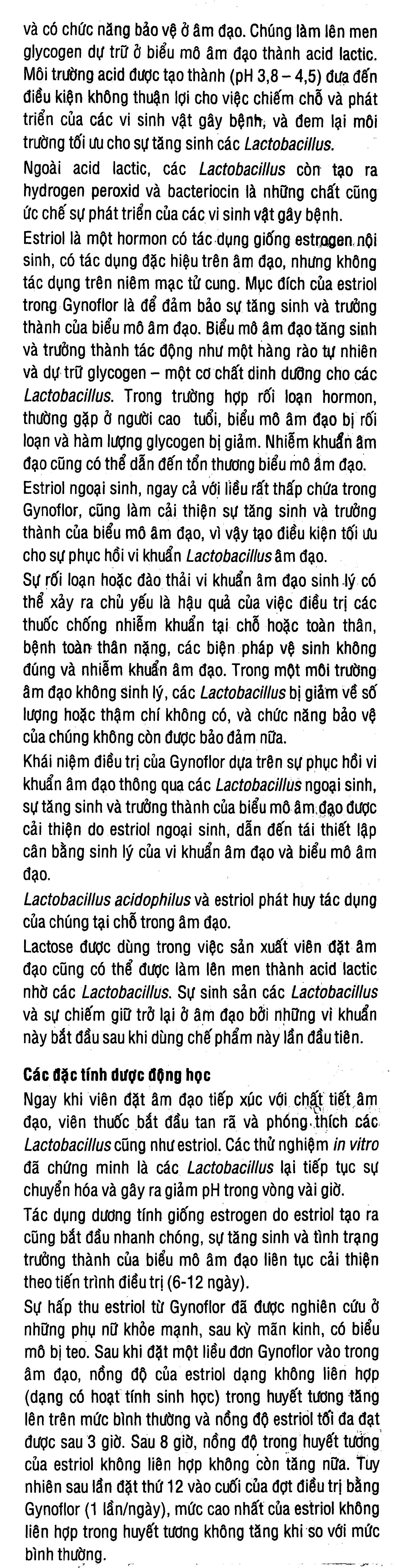 Viên đặt âm đạo Gynoflor bổ sung Lactobacillus, trị viêm teo âm đạo (2 vỉ x 6 viên) - 6
