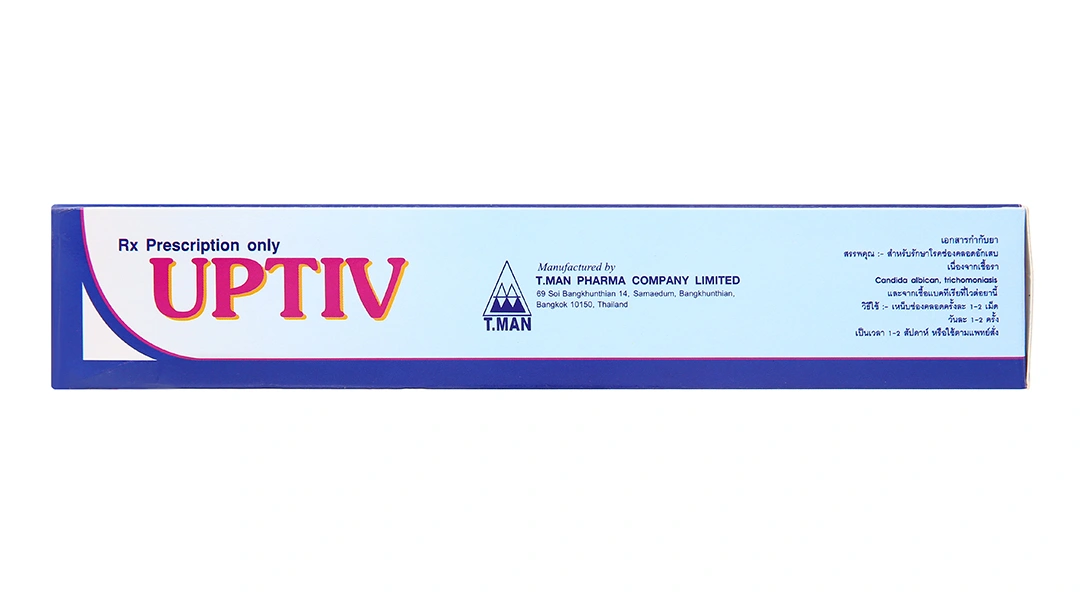 Viên đặt âm đạo Uptiv trị viêm âm đạo, âm hộ (4 vỉ x 5 viên) - 2
