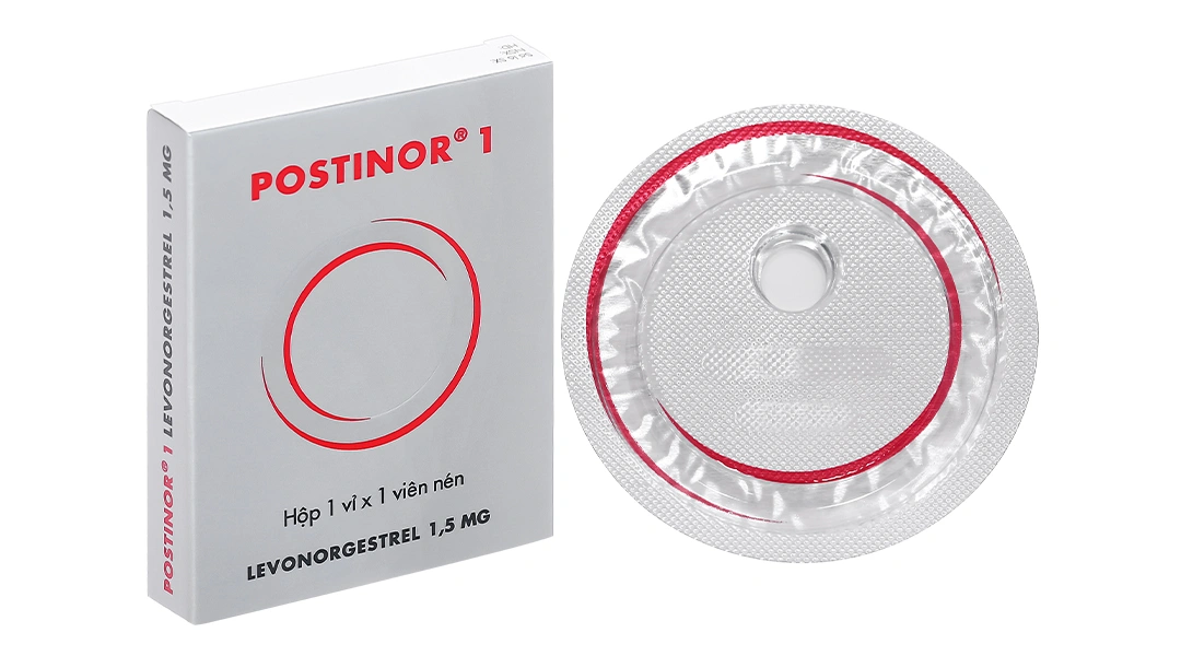 Postinor 1 thuốc tránh thai khẩn cấp trong vòng 72 giờ (1 vỉ x 1 viên) - 