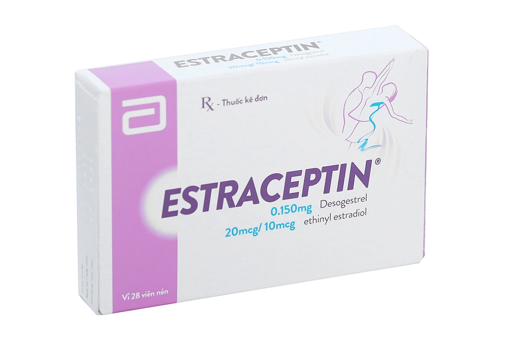 Estraceptin thuốc tránh thai hằng ngày (1 vỉ x 28 viên) - 