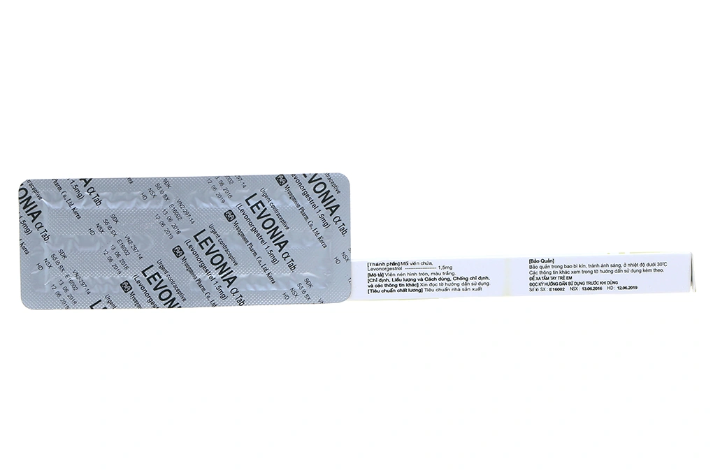Levonia Alpha Tab thuốc tránh thai khẩn cấp trong vòng 72 giờ hộp 1 viên - 1