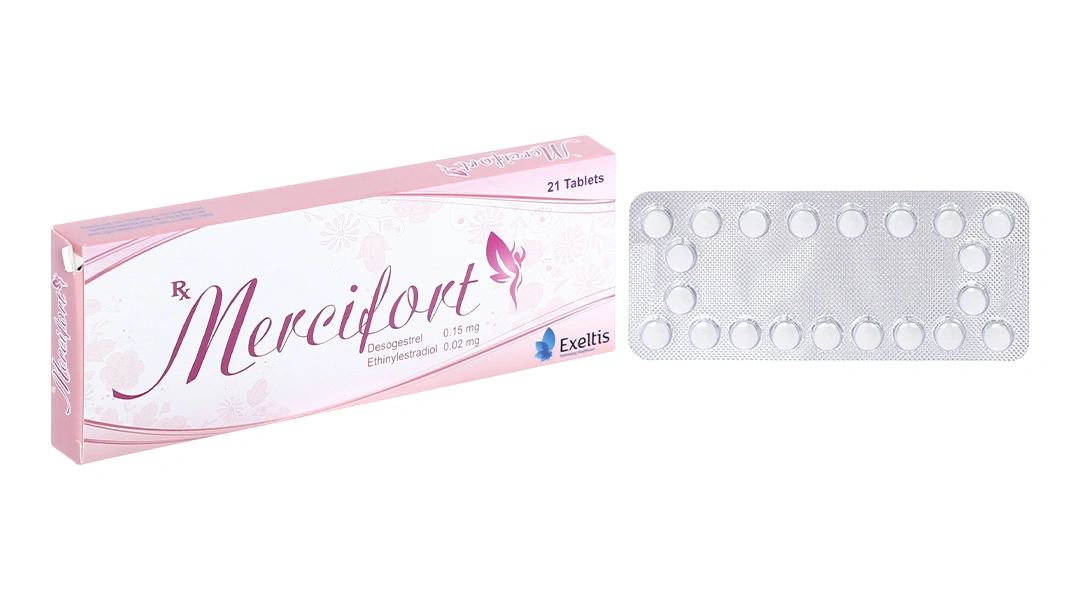 Mercifort thuốc tránh thai hằng ngày (1 vỉ x 21 viên) - 