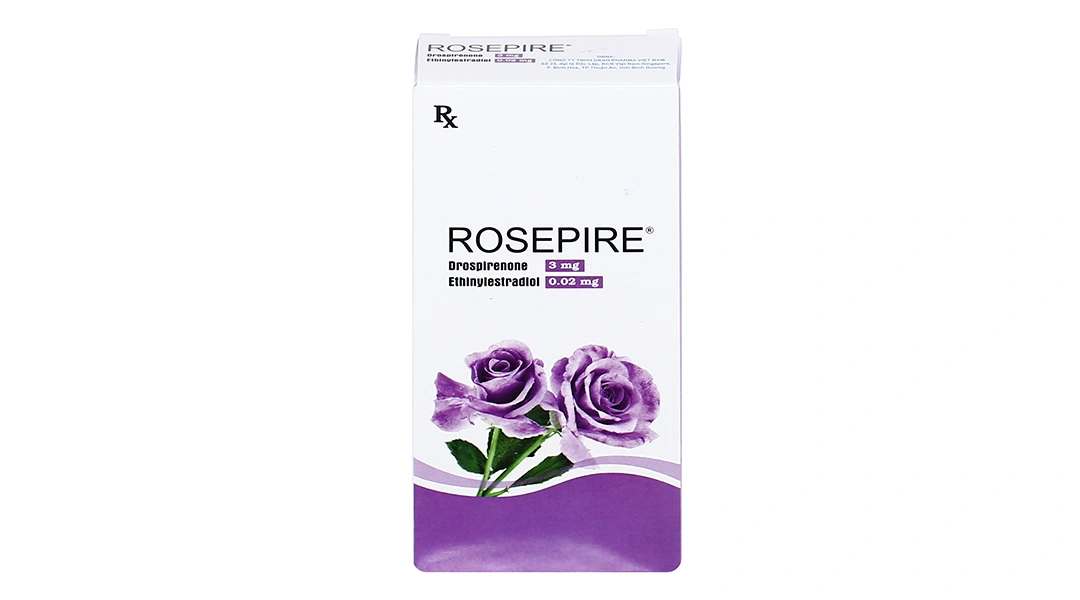 Rosepire 3mg/0.02mg thuốc tránh thai hằng ngày (1 vỉ x 28 viên) - 1