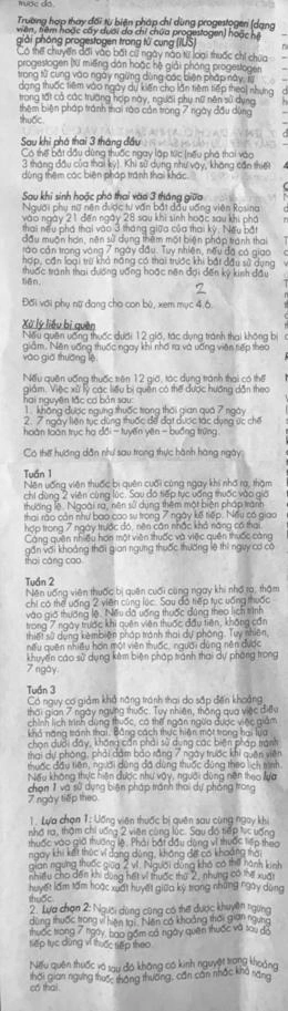 Rosina thuốc tránh thai hằng ngày (1 vỉ x 21 viên) - 12