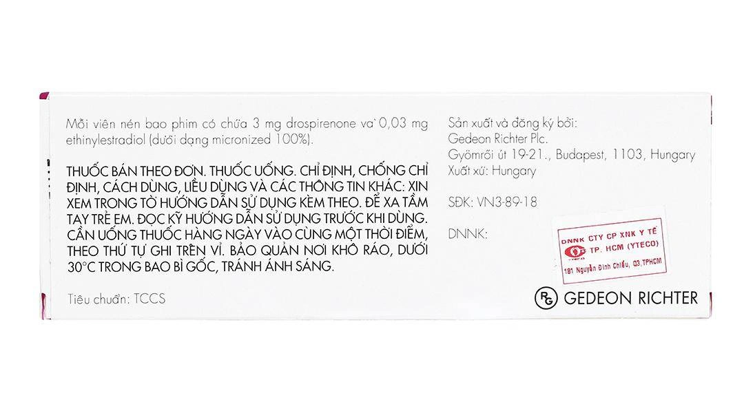 Rosina thuốc tránh thai hằng ngày (1 vỉ x 21 viên) - 1