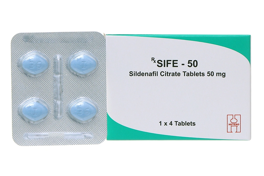 Sife-50 trị rối loạn cương dương (1 vỉ x 4 viên) - 