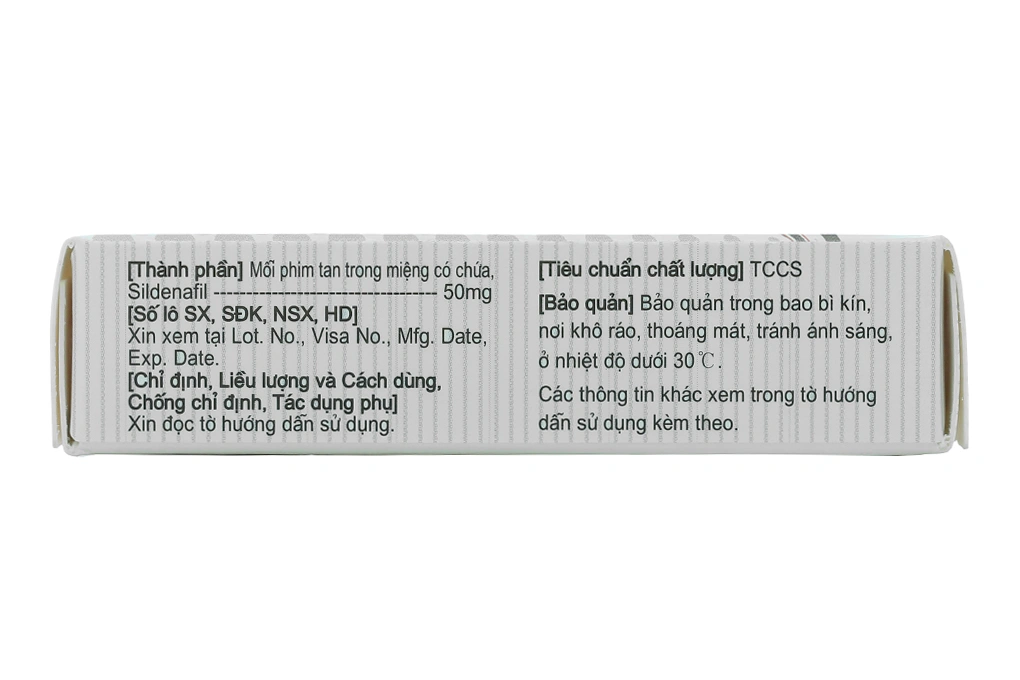 Film ngậm Please Orally Soluble Film 50mg trị rối loạn cương dương (10 túi x 1 film) - 2
