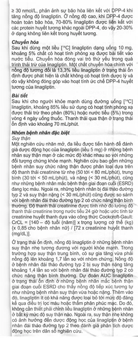 Trajenta 5mg trị đái tháo đường tuýp 2 (3 vỉ x 10 viên) - 9