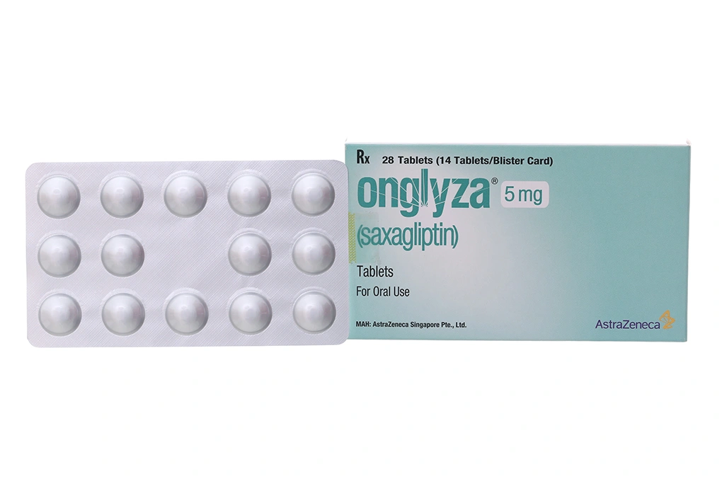 Onglyza 5mg trị đái tháo đường tuýp 2 (2 vỉ x 14 viên) - 