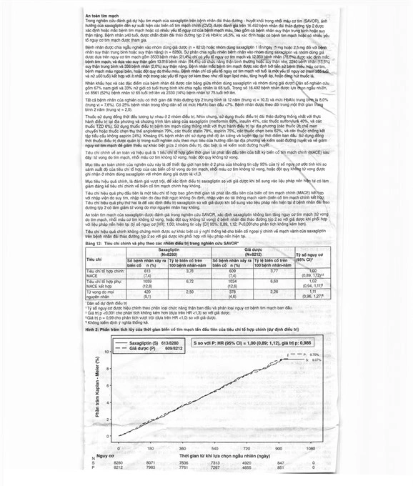 Komboglyze XR 5mg/1000mg trị đái tháo đường tuýp 2 (4 vỉ x 7 viên) - 11