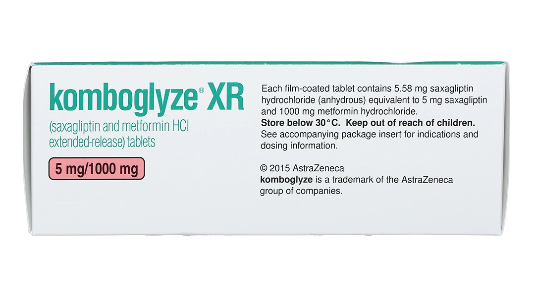 Komboglyze XR 5mg/1000mg trị đái tháo đường tuýp 2 (4 vỉ x 7 viên) - 2