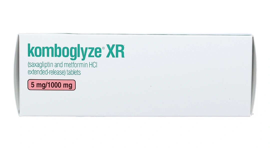 Komboglyze XR 5mg/1000mg trị đái tháo đường tuýp 2 (4 vỉ x 7 viên) - 3