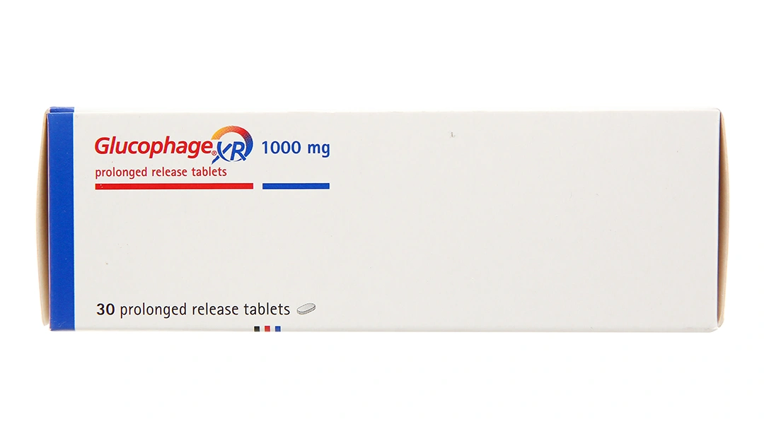 Glucophage XR 1000mg trị đái tháo đường tuýp 2 (3 vỉ x 10 viên) - 2