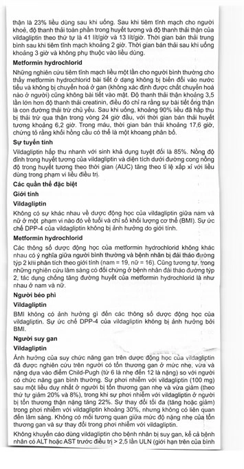 Galvus Met 50mg/500mg trị đái tháo đường tuýp 2 (6 vỉ x 10 viên) - 15