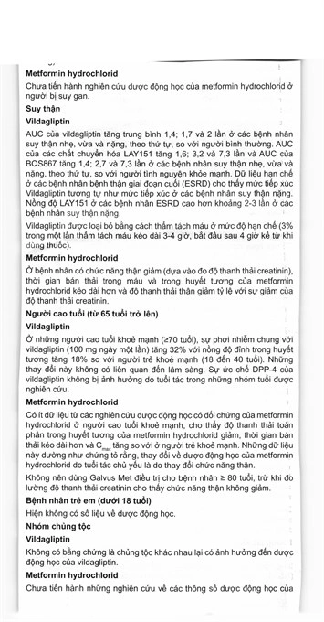 Galvus Met 50mg/500mg trị đái tháo đường tuýp 2 (6 vỉ x 10 viên) - 16