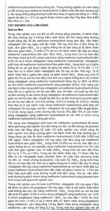 Galvus Met 50mg/500mg trị đái tháo đường tuýp 2 (6 vỉ x 10 viên) - 17