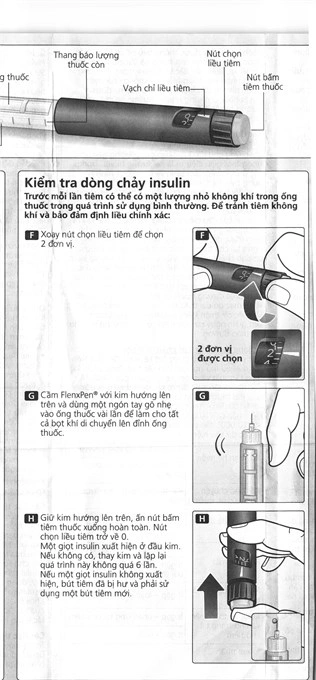 Bút tiêm Insulatard FlexPen 100IU/ml trị đái tháo đường (5 cây x 3ml) - 9