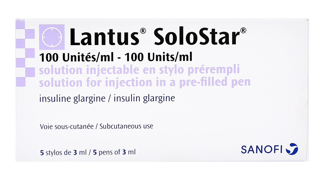 Bút tiêm Lantus SoloStar 100IU/ml trị đái tháo đường (5 cây x 3ml) - 1