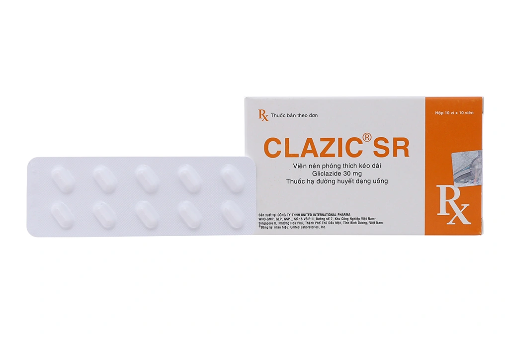 Clazic SR 30mg trị đái tháo đường (10 vỉ x 10 viên) - 