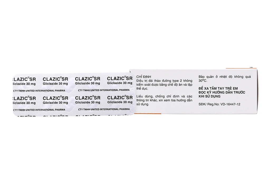 Clazic SR 30mg trị đái tháo đường (10 vỉ x 10 viên) - 1
