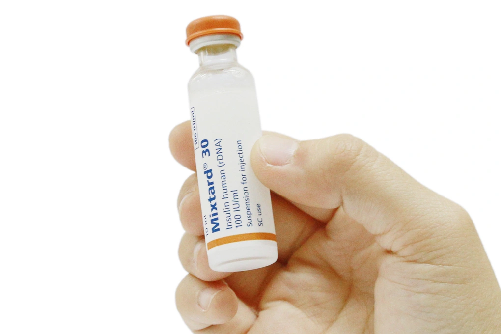 Hỗn dịch tiêm Mixtard 30 100IU/ml trị đái tháo đường chai 10ml - 2