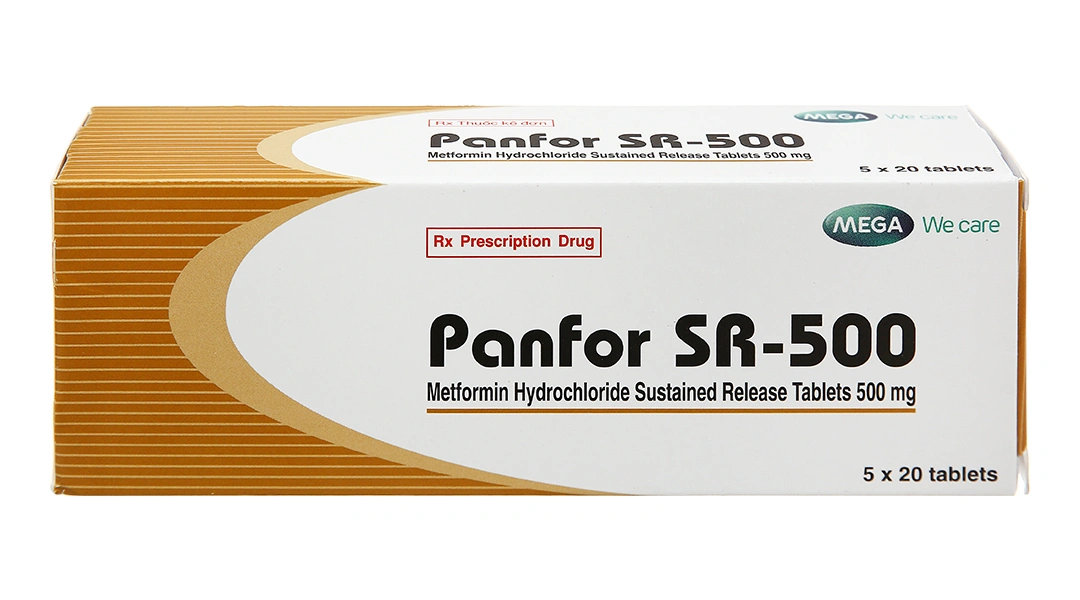 Panfor SR-500 trị đái tháo đường (5 vỉ x 20 viên) - 1