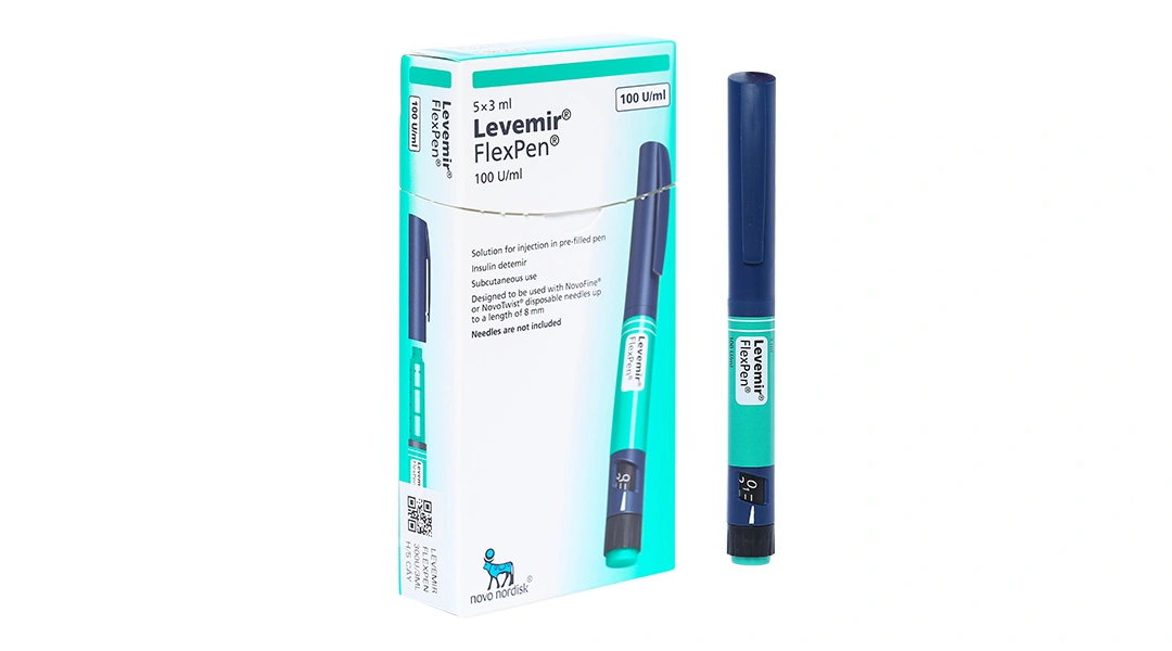 Bút tiêm Levemir FlexPen 100U/ml trị đái tháo đường (5 cây x 3ml) - 