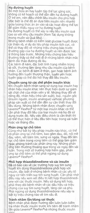 Bút tiêm Levemir FlexPen 100U/ml trị đái tháo đường (5 cây x 3ml) - 13