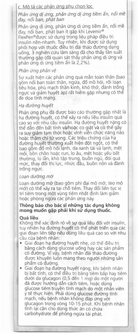 Bút tiêm Levemir FlexPen 100U/ml trị đái tháo đường (5 cây x 3ml) - 16