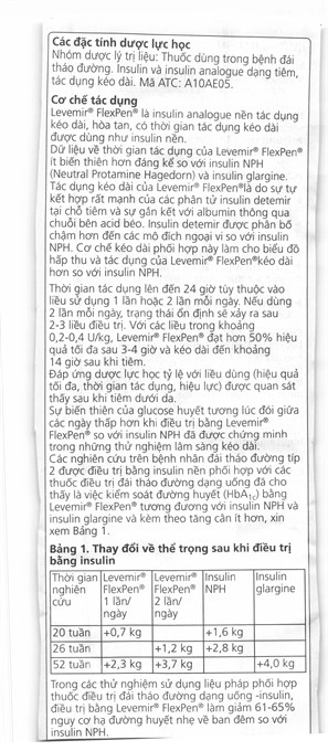 Bút tiêm Levemir FlexPen 100U/ml trị đái tháo đường (5 cây x 3ml) - 17
