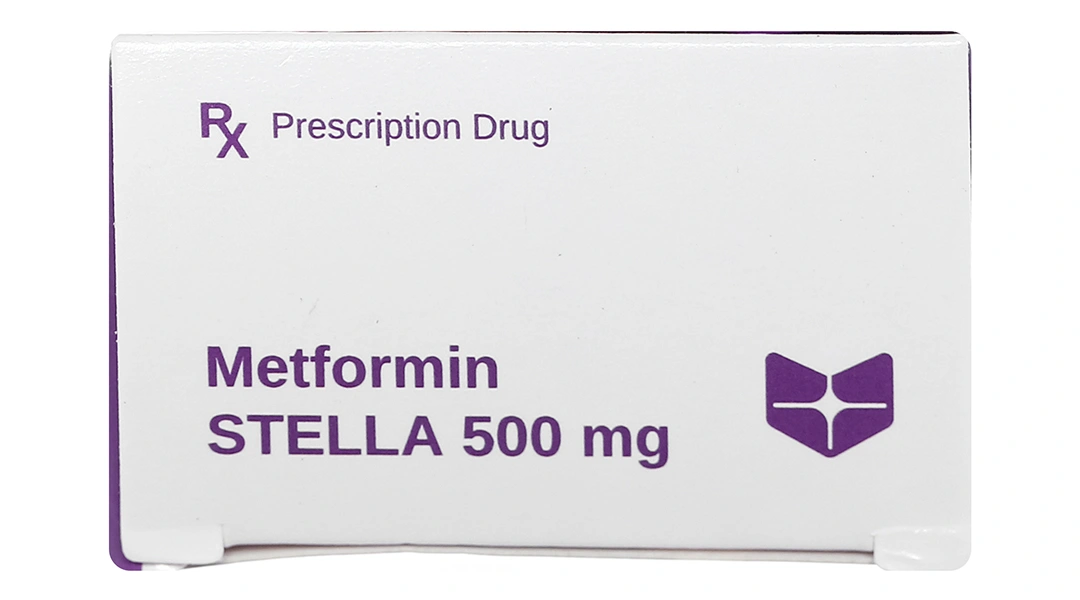 Metformin Stella 500mg trị đái tháo đường (3 vỉ x 10 viên) - 4