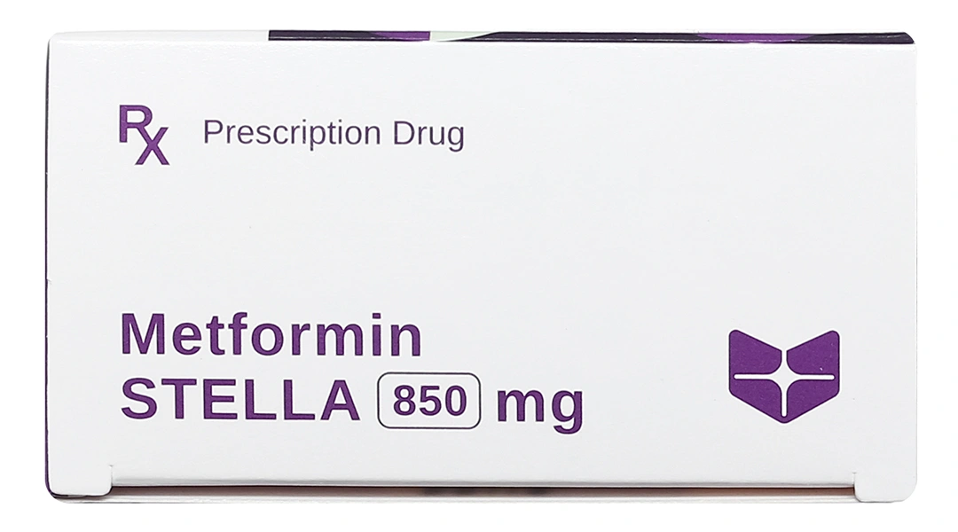 Metformin Stella 850mg trị đái tháo đường (4 vỉ x 15 viên) - 4