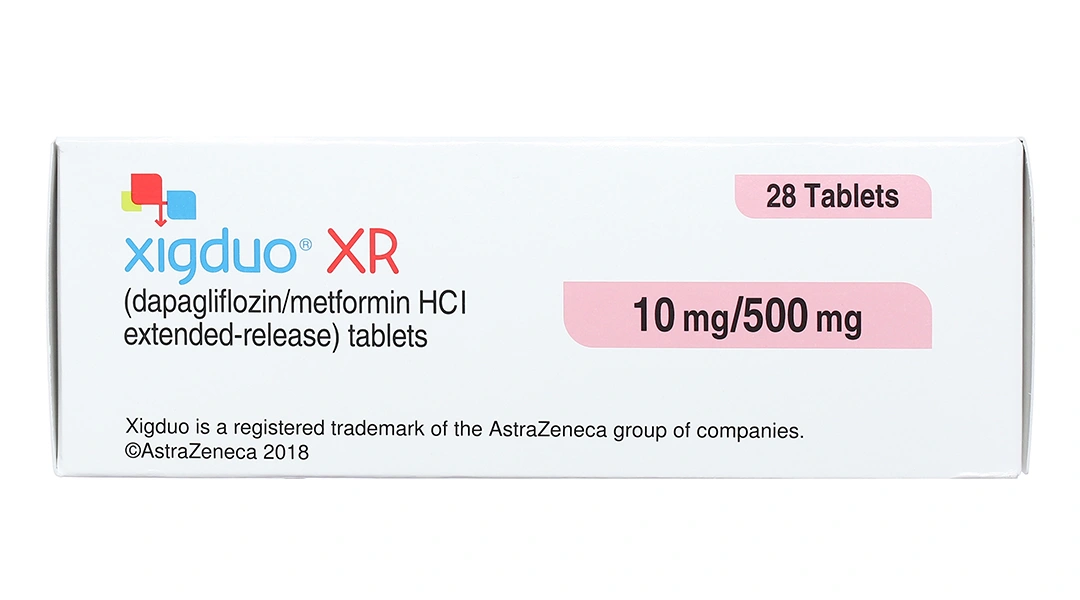 Xigduo XR 10mg/500mg trị đái tháo đường tuýp 2 (4 vỉ x 7 viên) - 4