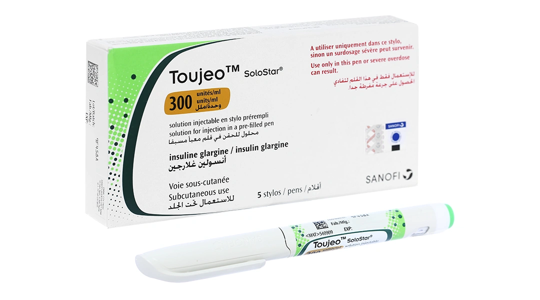 Bút tiêm Toujeo SoloStar 300IU/ml trị đái tháo đường (5 cây x 1.5ml) - 