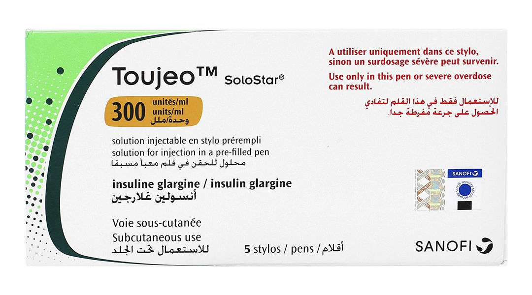 Bút tiêm Toujeo SoloStar 300IU/ml trị đái tháo đường (5 cây x 1.5ml) - 1