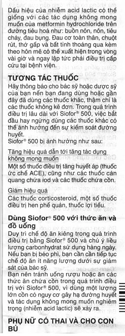 Siofor 500 trị đái tháo đường tuýp 2 (6 vỉ x 10 viên) - 5