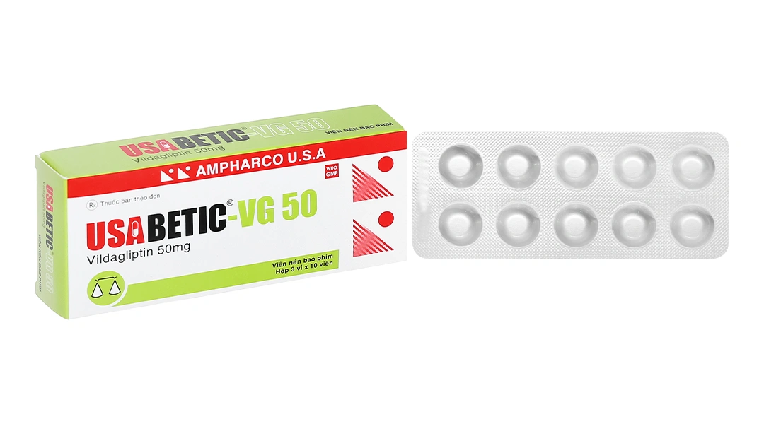 Usabetic-VG 50 trị đái tháo đường (3 vỉ x 10 viên) - 