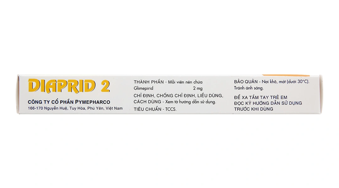 Diaprid 2 trị đái tháo đường (2 vỉ x 15 viên) - 2