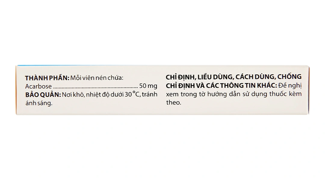 Dorobay 50mg điều trị đái tháo đường tuýp 2 (3 vỉ x 10 viên) - 3