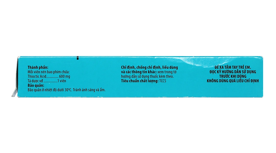 Alfa-Lipogamma 600 Oral trị đa thần kinh đái tháo đường (3 vỉ x 10 viên) - 4