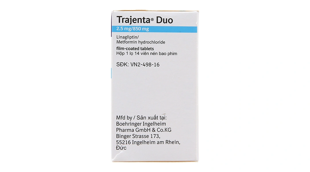Trajenta Duo 2.5mg/850mg trị đái tháo đường lọ 14 viên - 3