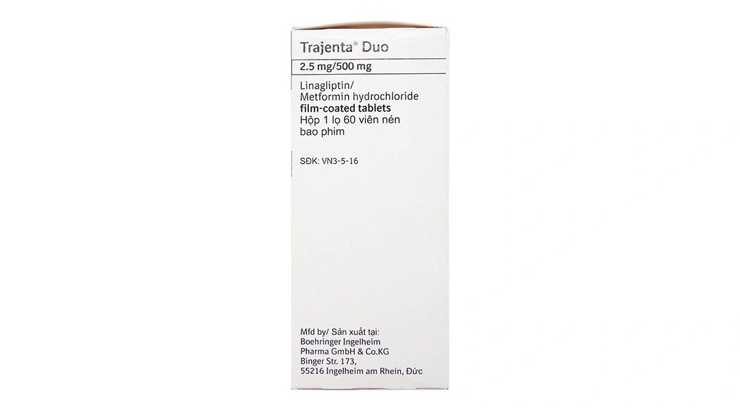 Trajenta Duo 2.5mg/500mg trị đái tháo đường tuýp II lọ 60 viên - 4