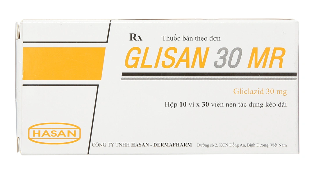 Glisan 30 MR trị đái tháo đường tuýp 2 không phụ thuộc insulin (10 vỉ x 30 viên) - 1