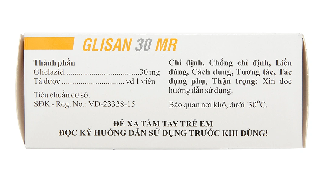 Glisan 30 MR trị đái tháo đường tuýp 2 không phụ thuộc insulin (10 vỉ x 30 viên) - 2