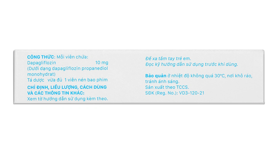 Nady-Dapag 10 trị đái tháo đường tuýp 2 (3 vỉ x 10 viên) - 2
