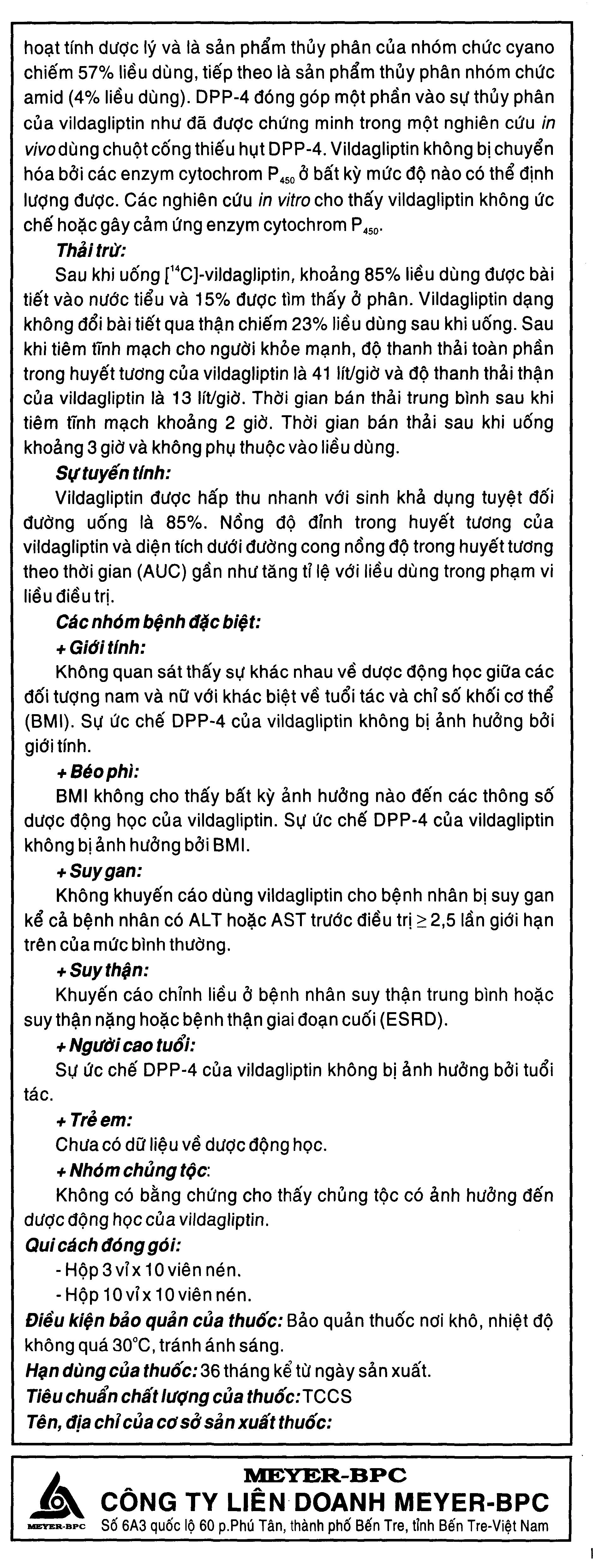 Meyerviliptin 50mg trị đái tháo đường tuýp 2 (3 vỉ x 10 viên) - 7
