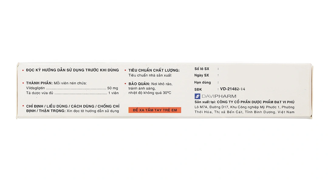 Vigorito 50mg trị đái tháo đường tuýp 2 (3 vỉ x 10 viên) - 2