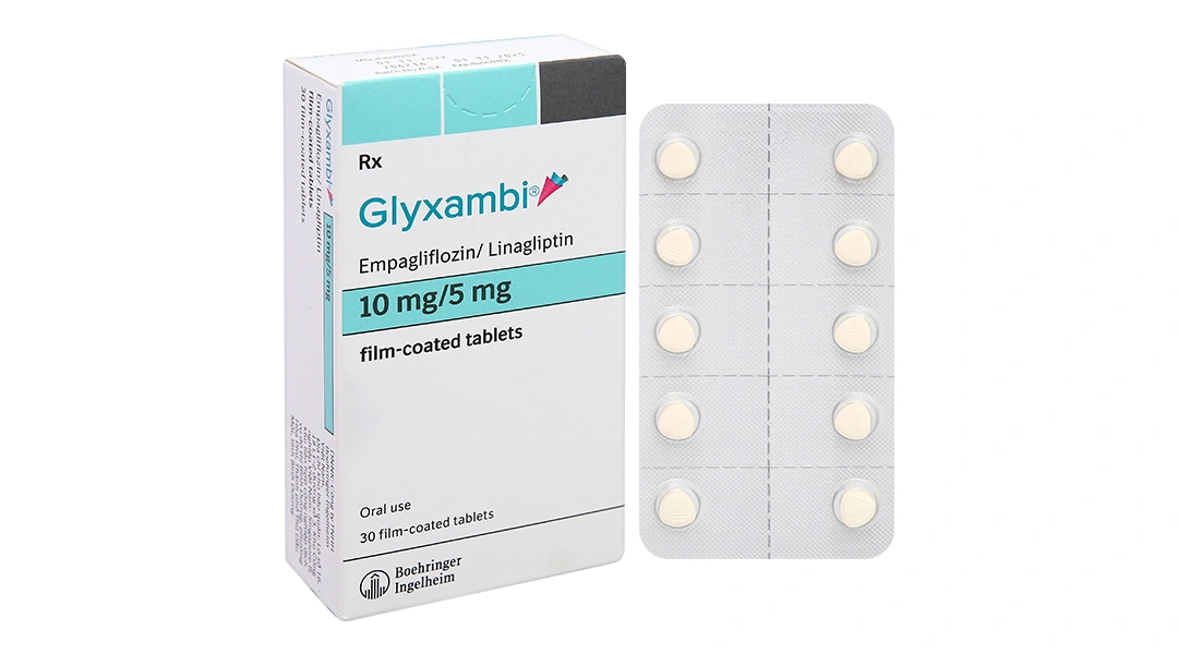 Glyxambi 10mg/5mg trị đái tháo đường tuýp 2 (3 vỉ x 10 viên) - 