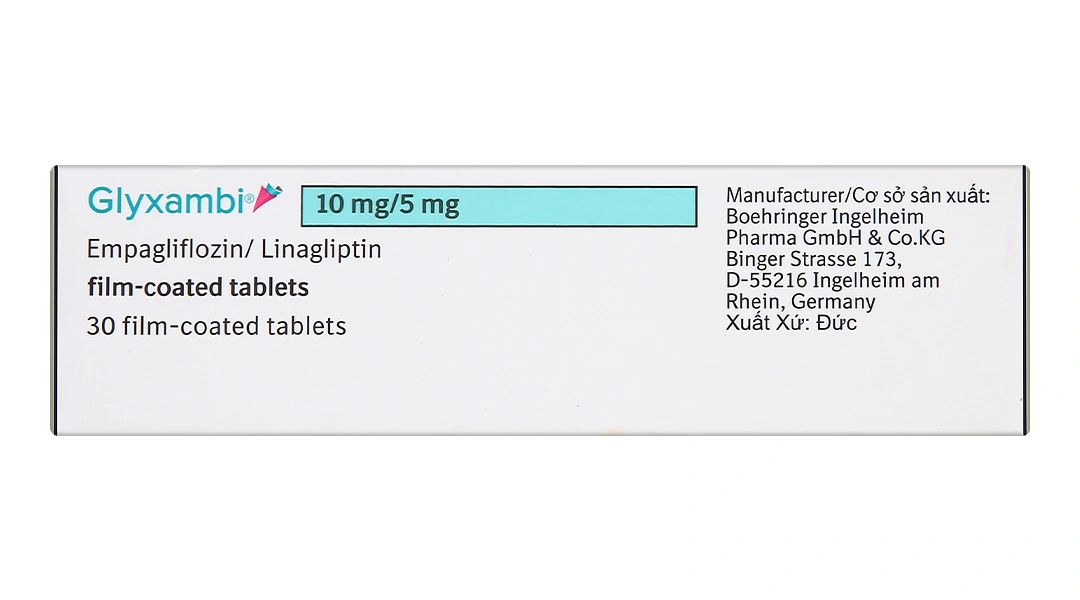 Glyxambi 10mg/5mg trị đái tháo đường tuýp 2 (3 vỉ x 10 viên) - 3